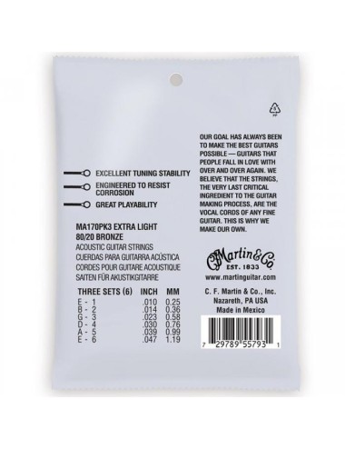 Martin MA170PK3 SP Bronze...