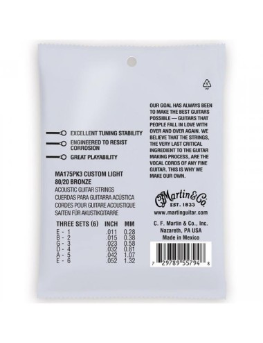 Martin MA175PK3 SP Bronze...