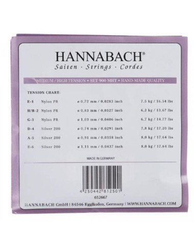 Hannabach 900 MHT Silver 200