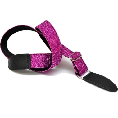Bourbon Strap Glitter Fucsia
