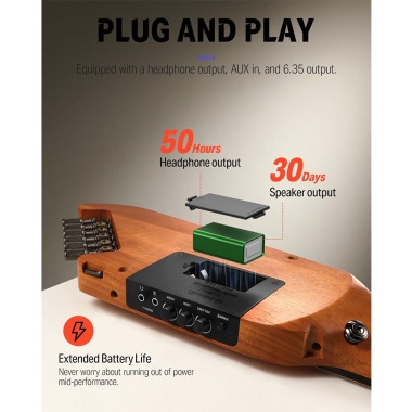 Donner HUSH-I Mahogany Natural